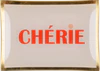 Dekorativer Glasteller GIFTCOMPANY Love Plates Cherie rosa