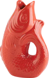 Deko-Vase Fischform GIFTCOMPANY Korallenrot 1,2L Keramik