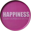 Rundes Dekotablett XS Happiness Pink Metall - GIFTCOMPANY