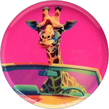 Rundes Dekotablett XS Giraffe Pink – GIFTCOMPANY Love Trays