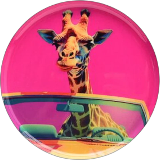 Rundes Dekotablett XS Giraffe Pink – GIFTCOMPANY Love Trays