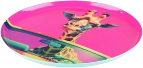 Rundes Dekotablett XS Giraffe Pink – GIFTCOMPANY Love Trays