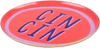 Rundes Dekotablett Neon Rot Cin Cin – GIFTCOMPANY Love Trays