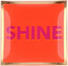 Dekorativer Glasteller Shine Neon Orange von GIFTCOMPANY