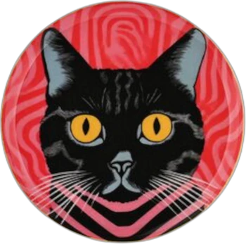 Rundes Dekotablett XS Katze – GIFTCOMPANY Love Trays