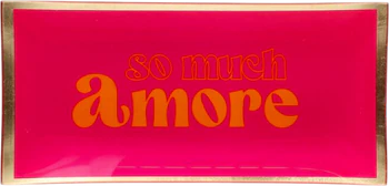 Dekorativer Glasteller Love Plates Neon Pink – Eyecatcher von GIFTCOMPANY