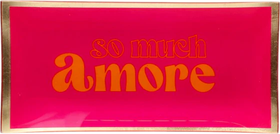 Dekorativer Glasteller Love Plates Neon Pink – Eyecatcher von GIFTCOMPANY