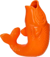 Dekorative Vase Neon Orange Fischform GIFTCOMPANY Koi Unikat