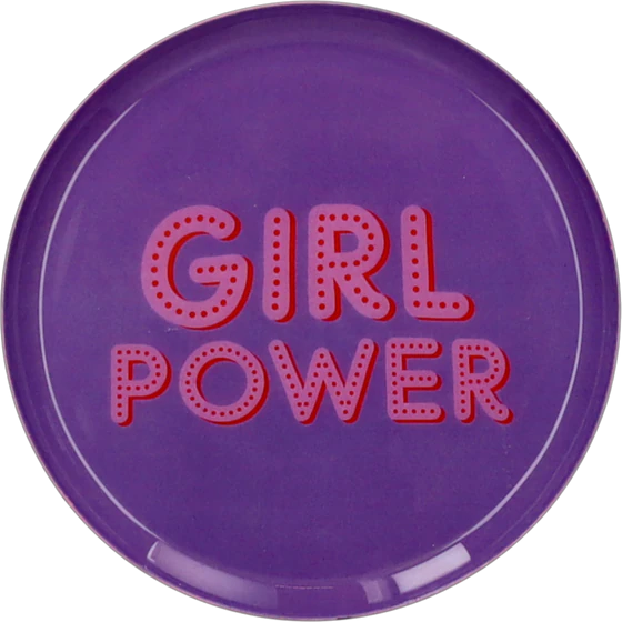 Rundes Dekotablett XS Girl Power Flieder – GIFTCOMPANY Melamin