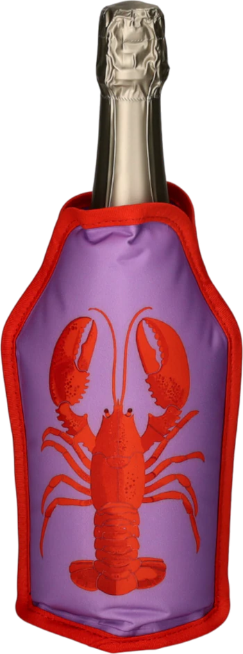 Flaschenkühlmanschette Froid Hummer Lila/Rot – Schnelle Kühlung von GIFTCOMPANY