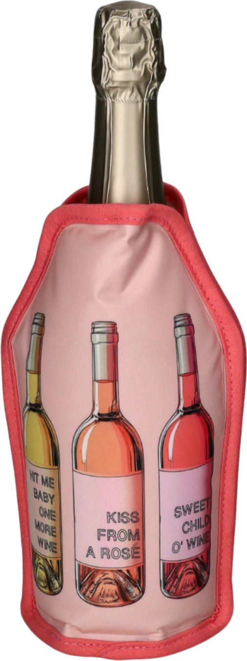 Kühlmanschette für Flaschen Froid rosa – GIFTCOMPANY Weinflaschen-Design