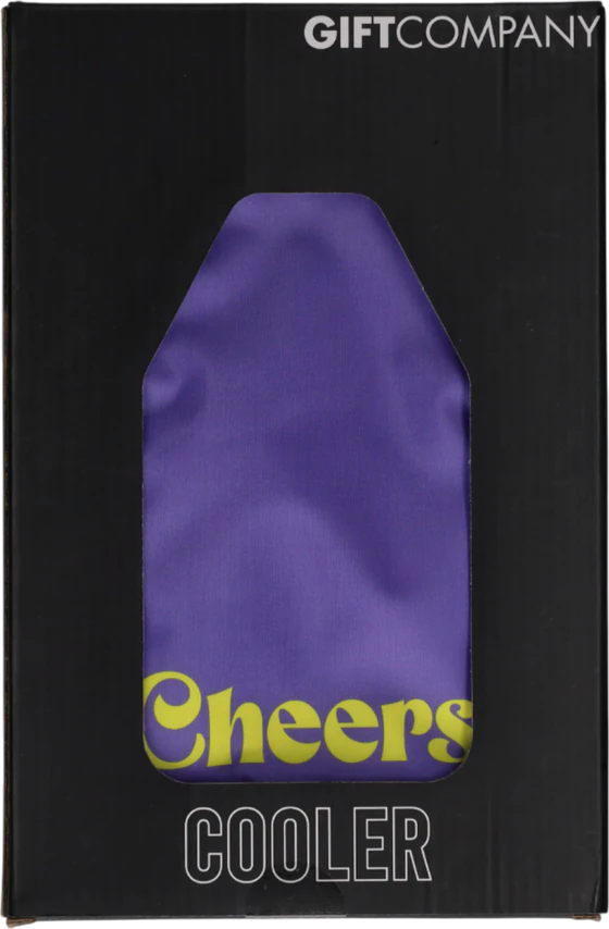 Flaschenkühlmanschette Froid Cheers lila/gelb GIFTCOMPANY