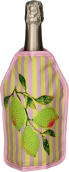 Flaschenkühlmanschette Froid Zitrone pink/gelb – GIFTCOMPANY