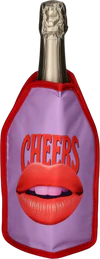 Flaschenkühlmanschette Froid Cheers lila – GIFTCOMPANY kühl & flexibel