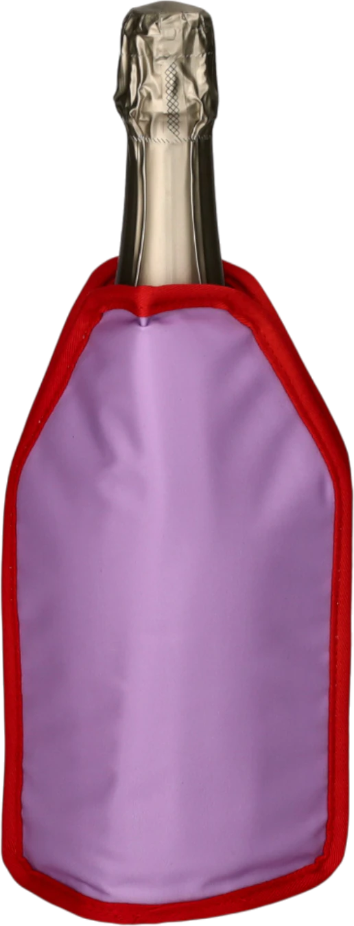 Flaschenkühlmanschette Froid Cheers lila – GIFTCOMPANY kühl & flexibel