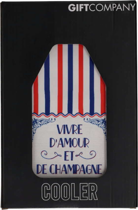 Flaschenkühlmanschette GIFTCOMPANY Froid Vivre d'Amor rot/blau