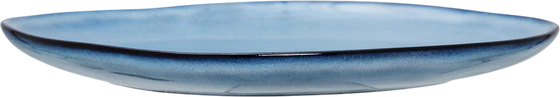 Speiseteller Bloomingville Sandrine Blau Steingut Unikat