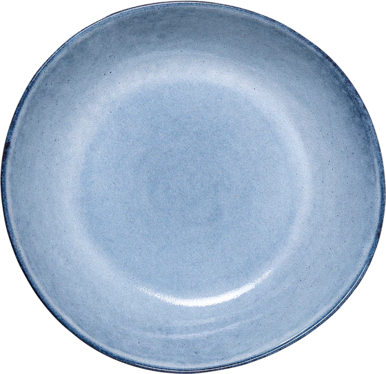 Tiefer Essteller Steingut Blau Bloomingville – Handgefertigt Unikat