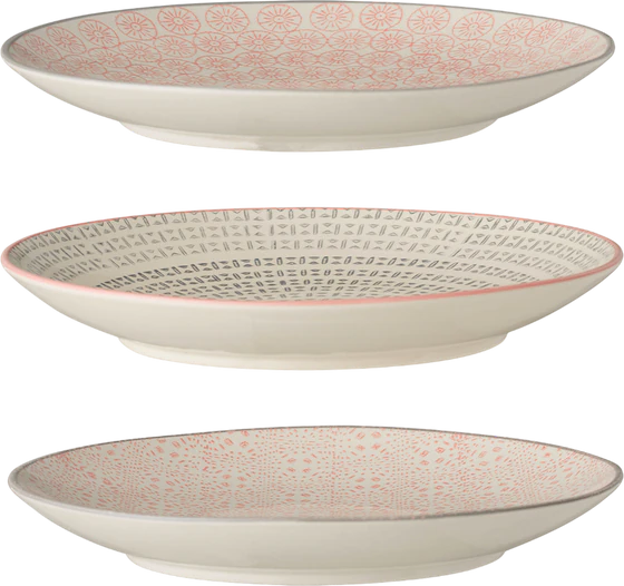 Tellerset Steingut Bloomingville Cécile Rose – Skandinavisches Design