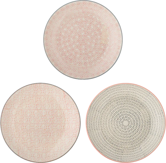 Essteller Steingut Bloomingville Cécile Rose – Skandinavisches Design