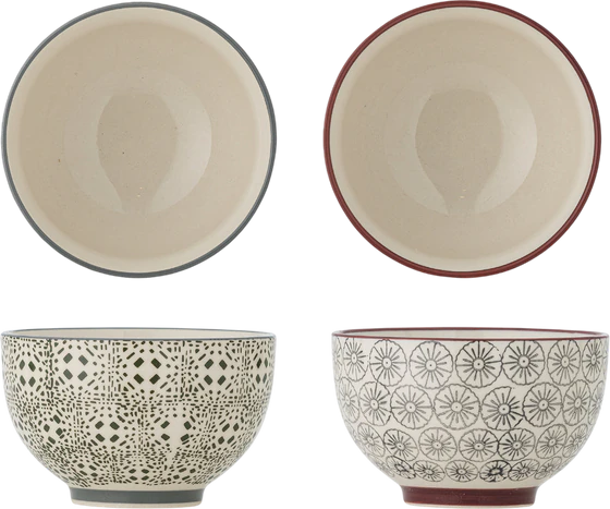 Müslischale Bloomingville Karine Grün Steingut – Skandinavisches Design