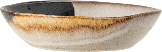 Tiefer Teller Steingut Bloomingville Jules Blau Unikat