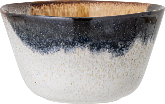 Servierschale Bloomingville Jules Blau Steingut – Handgefertigt Unikat