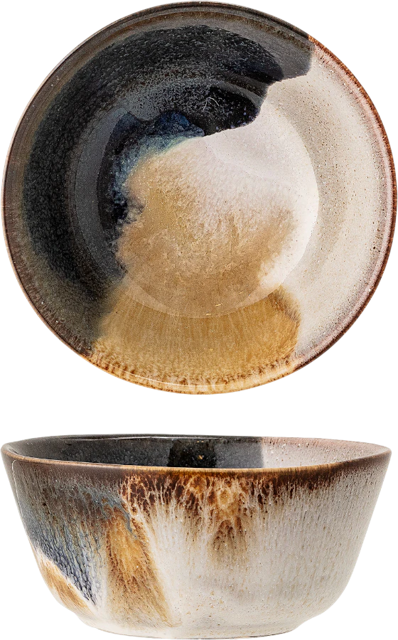 Schale aus Steingut Bloomingville Jules Blau – Handgefertigt Unikat