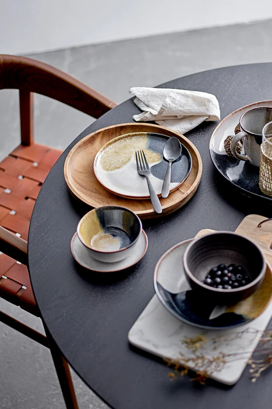 Schale aus Steingut Bloomingville Jules Blau – Handgefertigt Unikat