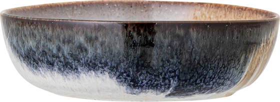 Servierschale Bloomingville Jules Blau Steingut Unikat 750ml