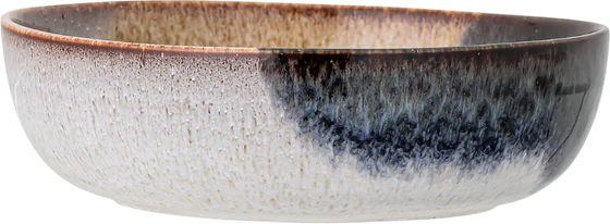 Servierschale Bloomingville Jules Blau Steingut Unikat 750ml