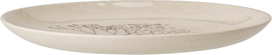 Speiseteller Bloomingville Bea Natur Steingut Unikat Design