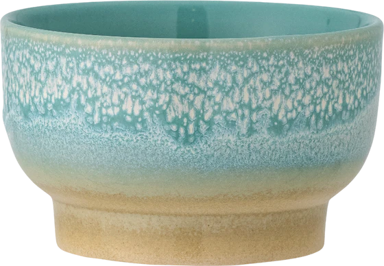 Schale aus Steinzeug Bloomingville Safie grün – Handgefertigtes Unikat