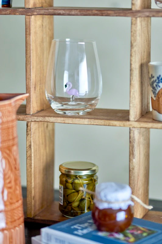 Mundgeblasenes Trinkglas Bloomingville Misa Klar 350ml Unikat