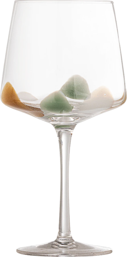 Mundgeblasenes Weinglas Bloomingville Gildor Braun Glas Unikat