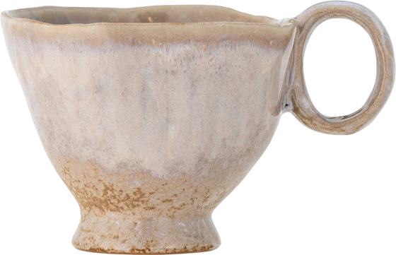 Handgefertigte Steingut-Tasse Imogen Natur Bloomingville Unikat