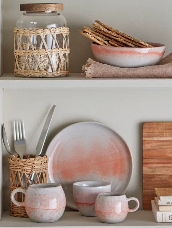 Espressotasse Bloomingville Paula Orange – Einzigartiges Steingut