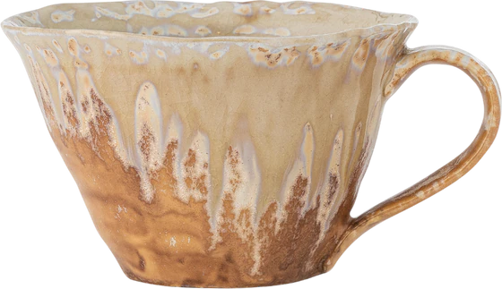 Kaffeetasse Steingut Bloomingville Milani Natur – Unikat Design