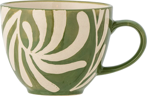 Kaffeetasse Steingut Bloomingville Heikki Grün Unikat