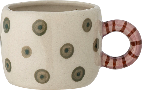 Trinkbecher Bloomingville Nini Grün Steingut Unikat