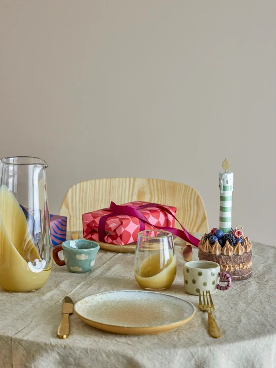 Trinkbecher Bloomingville Nini Grün Steingut Unikat