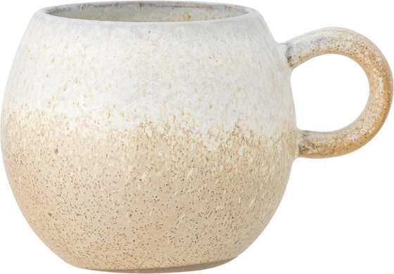 Kaffeetasse Steingut Bloomingville Paula Natur – Einzigartig & Spülmaschinenfest