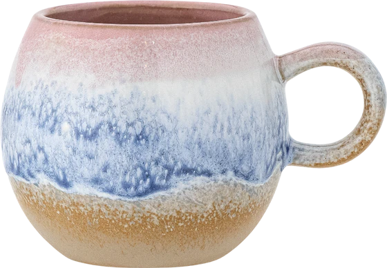 Kaffeetasse Bloomingville Paula Rose Steingut Unikat Design