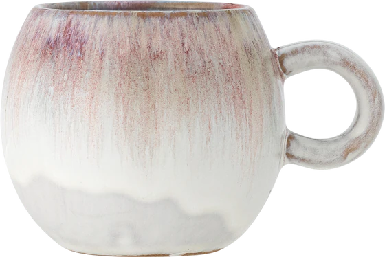 Kaffeetasse Steingut Bloomingville Paula Rose – Handgefertigt Unikat