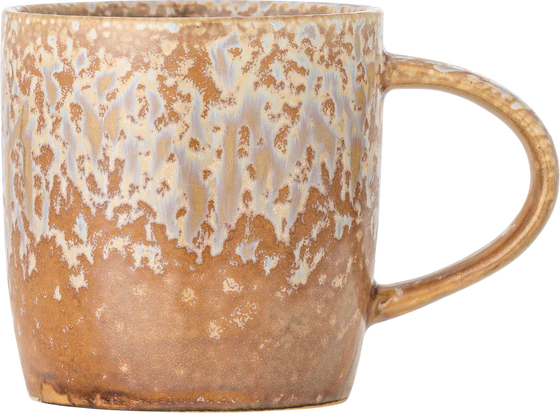 Trinkbecher Steingut Bloomingville Milani Natur – Unikat-Design