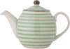 Teekanne aus Steingut Bloomingville Patrizia Grün 1200 ml