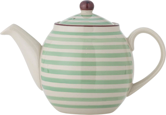 Teekanne aus Steingut Bloomingville Patrizia Grün 1200 ml