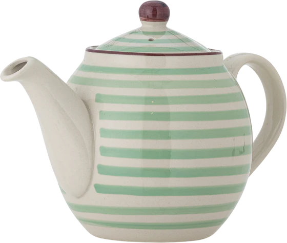 Teekanne aus Steingut Bloomingville Patrizia Grün 1200 ml