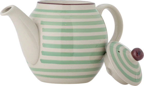 Teekanne aus Steingut Bloomingville Patrizia Grün 1200 ml