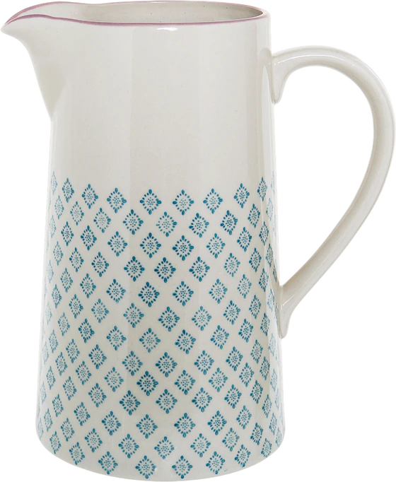 Krug Steingut Bloomingville Patrizia Blue – 2L Spülmaschinenfest